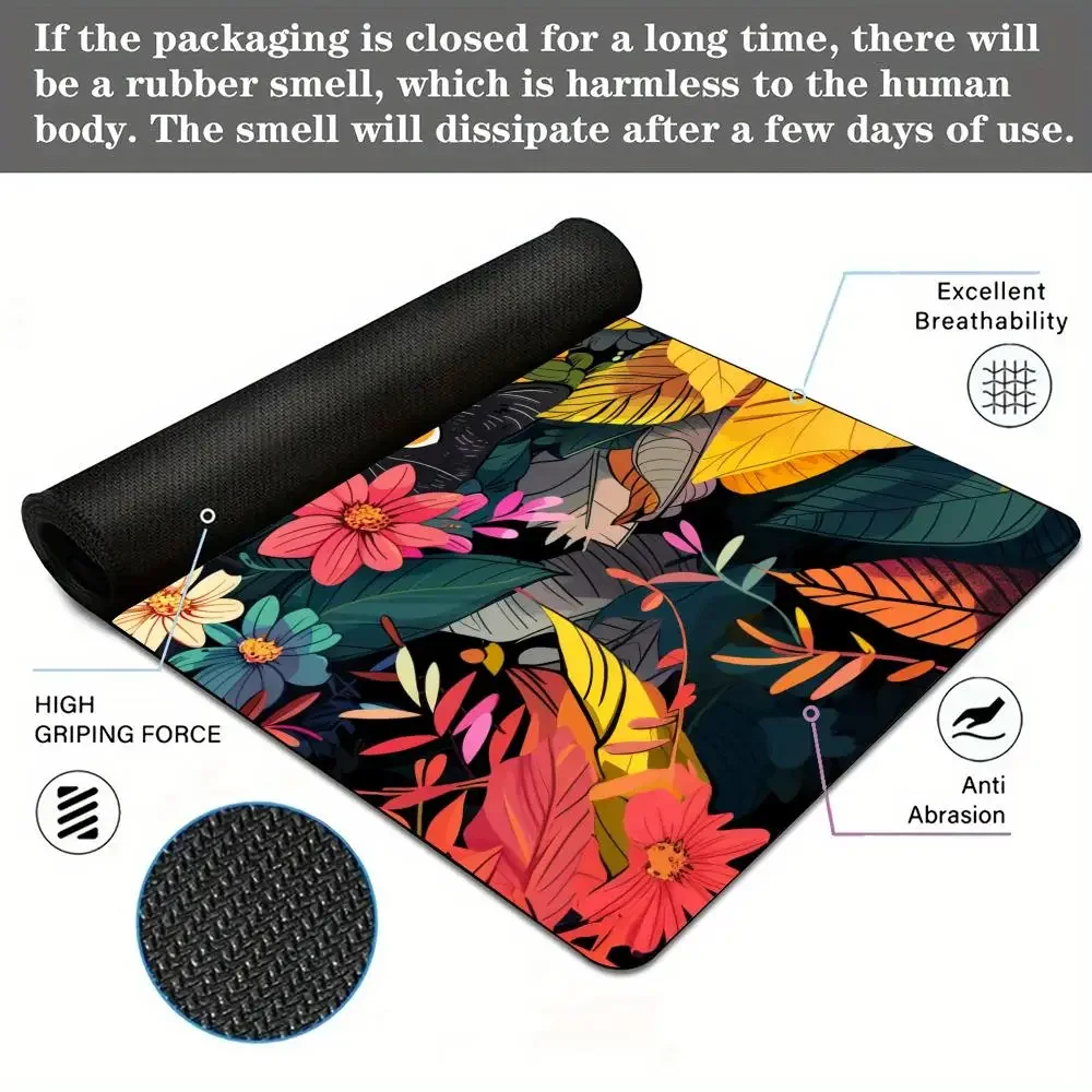 로맨틱 동화 고양이 애니메이션 마우스 패드 고무 미끄럼 방지 데스크 매트 pc 액세서리 게임 매트 키보드 마우스 패드 데스크탑 미학