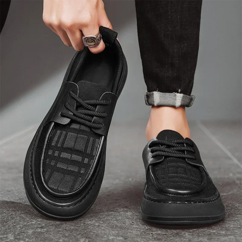 A New Type of Men's Casual Lofu Outdoor Walking Shoe with A Flat, Convenient and Comfortable Soft Sole and Anti-slip Fit