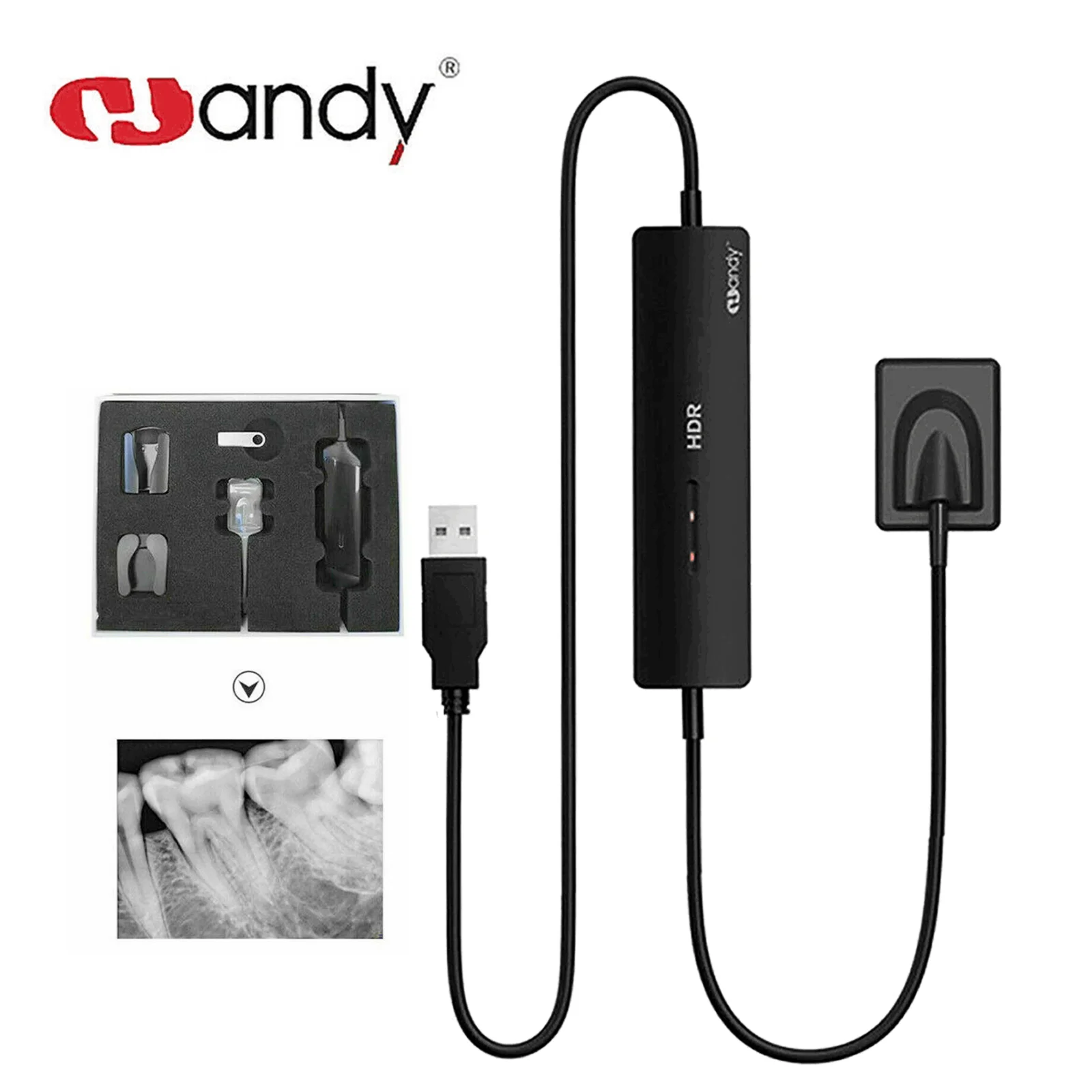 Hot Sale Handy Dental Sensor HDR-500A/HDR-600A Wireless Digital Intraoral X-Ray Sensor with USB