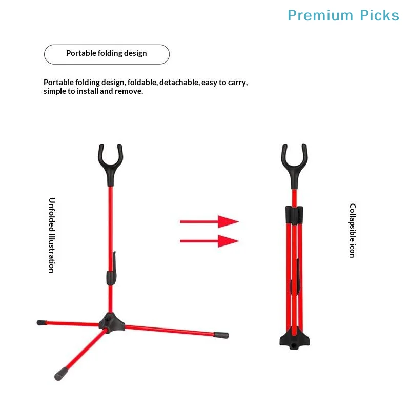 5 Colors Portable Bracket Frame Hanger For Foldable Removable Fiberglass And Plastic Bow Stand Holder Archery Recurve Bow