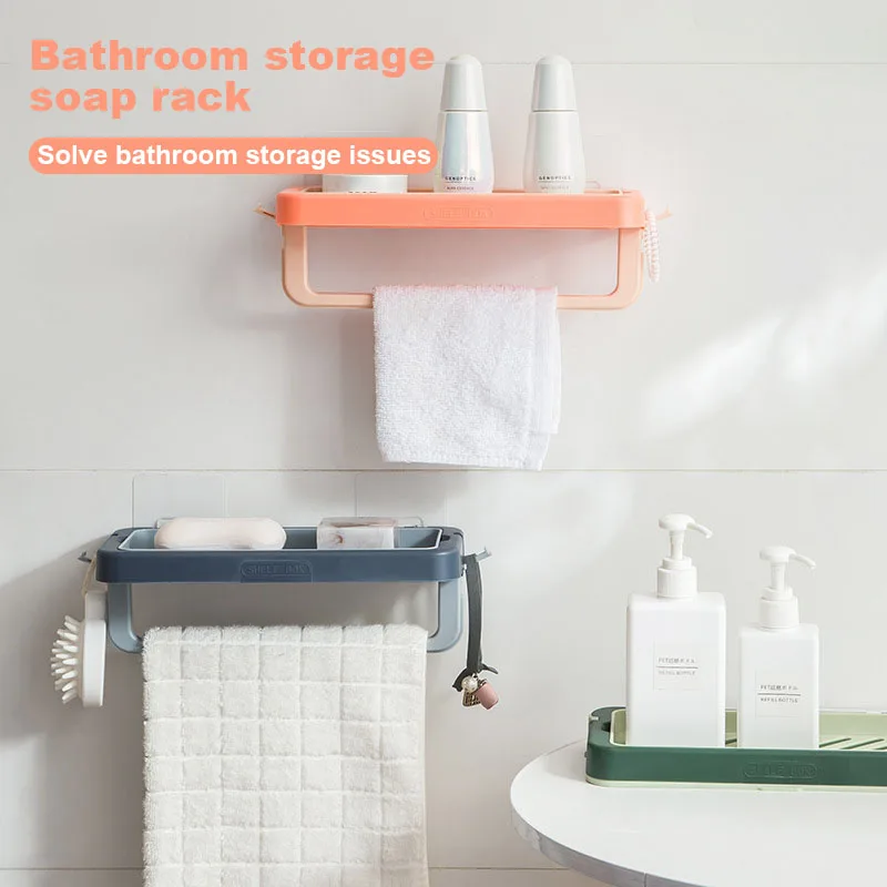 

Drain Double Layers Soaps Shelf Large-capacity Non-drilling Storage Holder For Sink Accessories