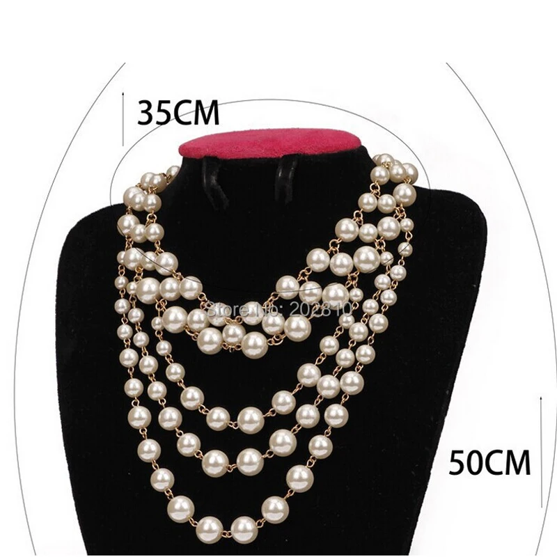 official-website по 1 грн все Fashion Cute Collar Girl 5 Layers Pearl Necklace For Women Jewelry Length Collares Para Mujer 2024