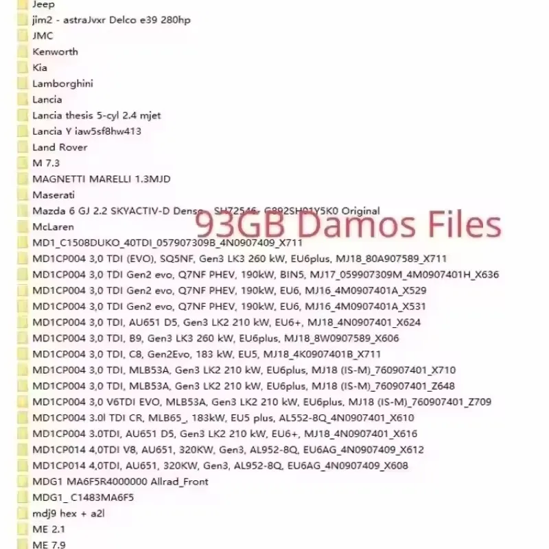 

Winols 4.7+ 93GB Damos Big Pack 2020-2022 ECM Titanium 1.61 with 26000+ Immobilizer Services Tool V1.2 Free Assistance for Auto