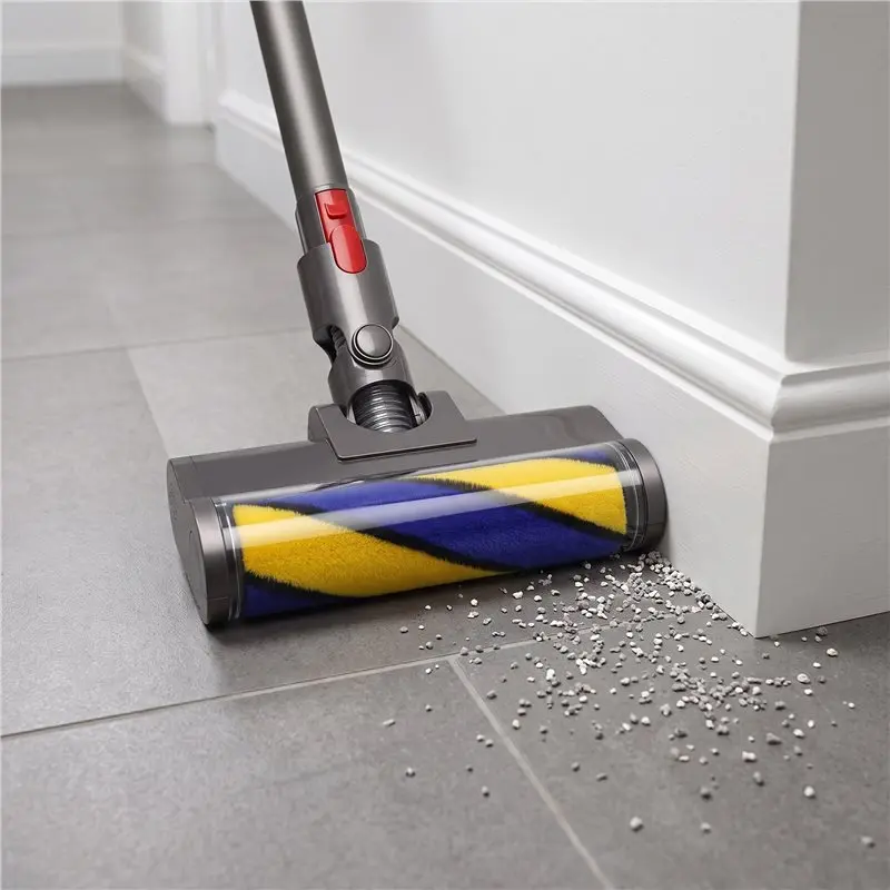 A83G-Optic Soft Roller Cleaner Head Replacement For Dyson Vacuum V15 V11 V10 V8 V7,Germicidal Lamp Dust Detect Hardwood Floor