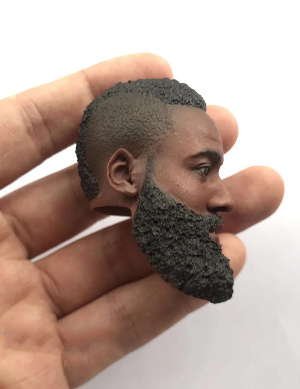 1/6 Male Basketball Player Harden Big Beard Head Sculpture Carving Model Fit 12inch Action Figures Collect DIY