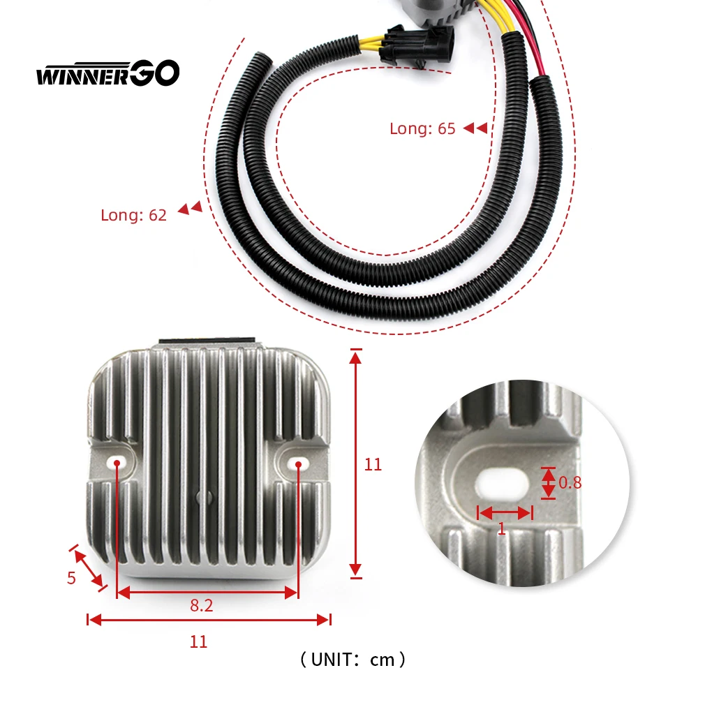 WINNERGO UTV Spannungsregler Gleichrichter für Polaris RZR 4 900 1000 XP RZR900 RZR1000 ACE 570 4013247 4013904 4014029 4015229 – Detail 6