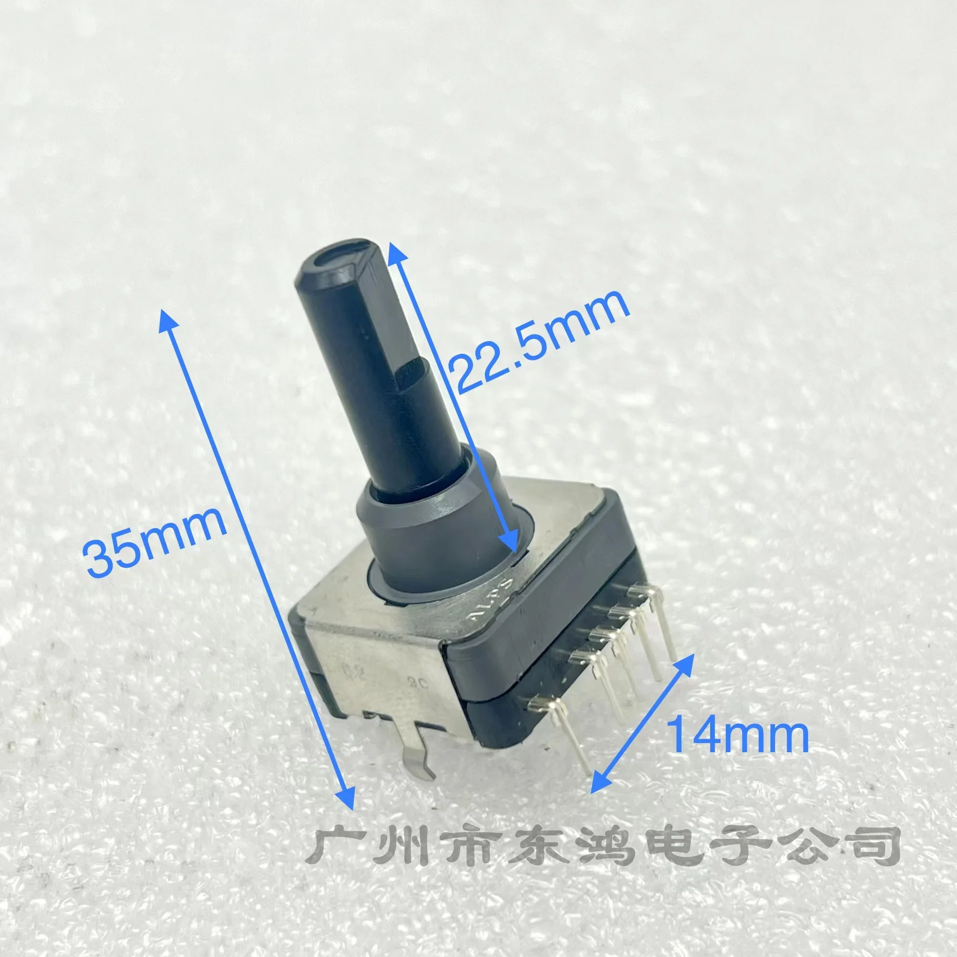 1PCS ALPS EC18 Series 5-pin rotary encoder 16 positioning waterproof type 18 type insulated shaft type shaft length 22.5mm