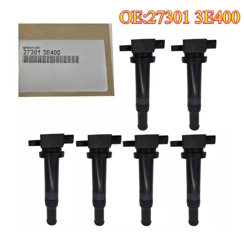 Original High quality New For 6pcs 27301-3E400 ignition coils 27301 3E400 For Tucson Santa fe V6 For Rondo Optima 2.7L