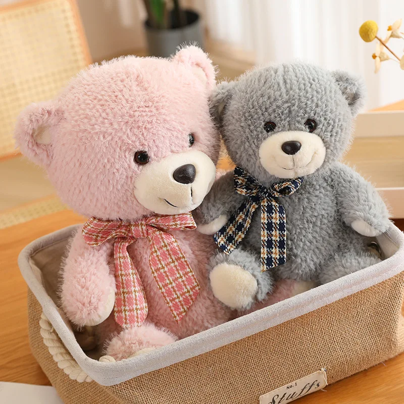 23/30/40cm Cartoon Bow Teddy Bear Plush Toy Cute Stuffed Animals Bears Plushies Doll Kawaii Soft Kids Toys for Girls Boys Gifts