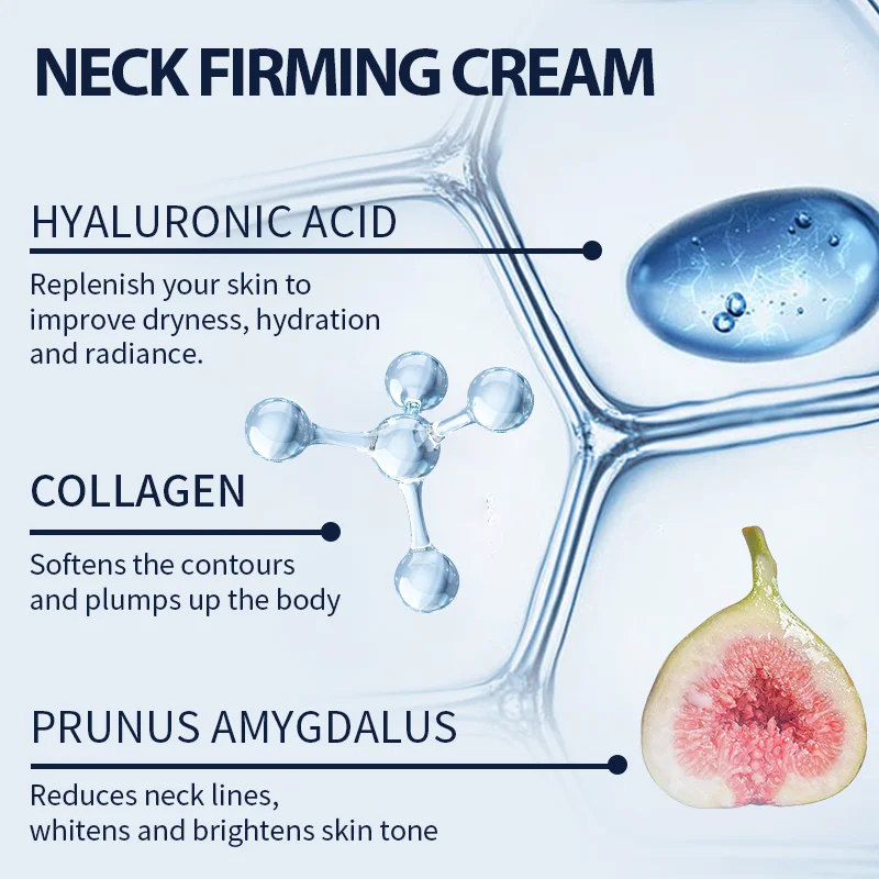 Collagen Protein Cream For Neck Lines Eliminate Neck Fine Lines Anti-ageing Tighten Wrinkle Rejuvenation Nourish Korea Skin Care