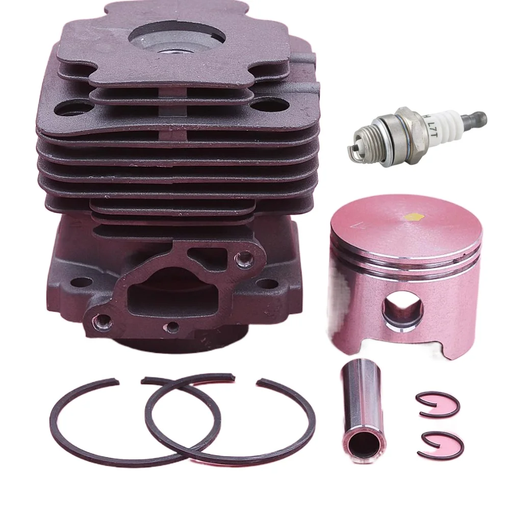 45mm Cylinder Piston Ring Pin Circlips Kit For OLEO-MAC 753 753T EFCO 8530 Chainsaws Replacement 61112035B, 6111 2035B