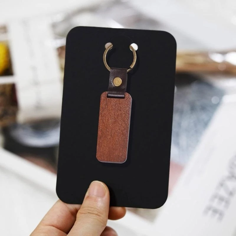  50Pieces/set Jewelry Cards for Selling Keychain Card Holder Brown Paper Cards