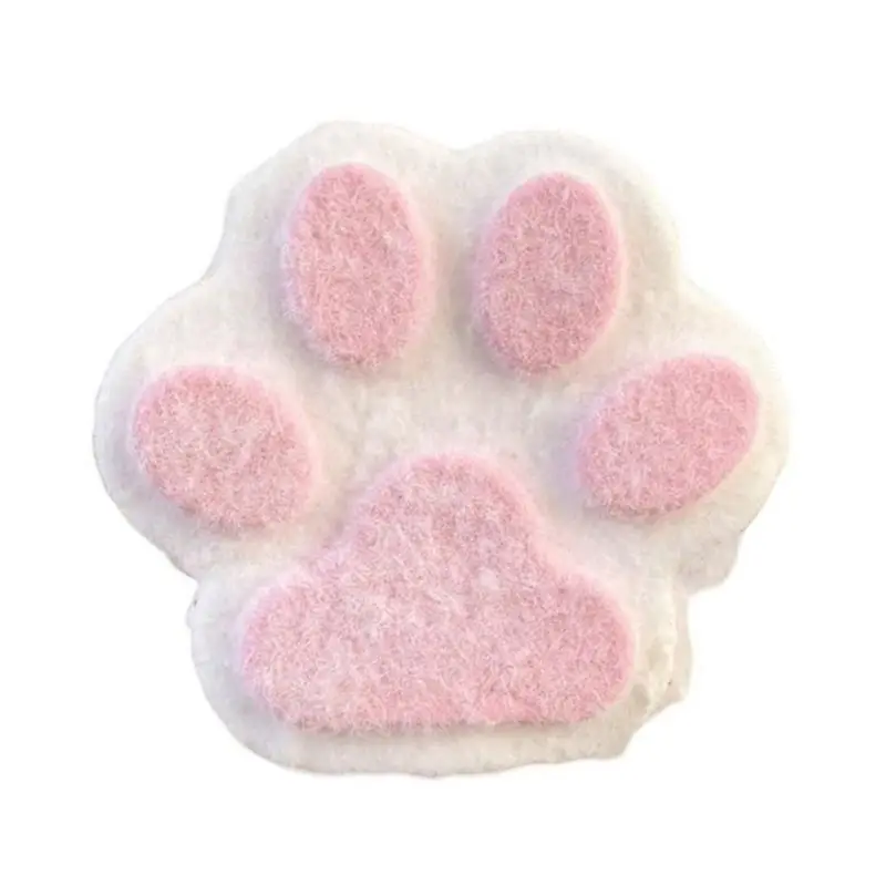 YSUN-Squishy Rubber Cat Pawtoy - Fuzzy Marshmallow Feel, Stress Relief Hand Relaxer, Anti-Stress Squeeze For All Ages