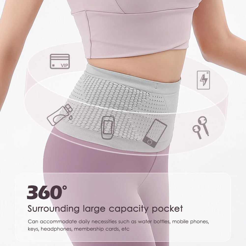 Seamless Anti-Theft Pack Belt Bags Lightweight Invisible Jogging Waist Bags Portable Breathable High-Capacity Sports Accessories