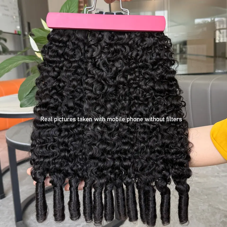 15A rizos birmanos, paquetes de cabello humano virgen, extensiones de cabello crudo birmano vietnamita, rizos espirales 3C4A, paquetes de 1/3/4 piezas 5