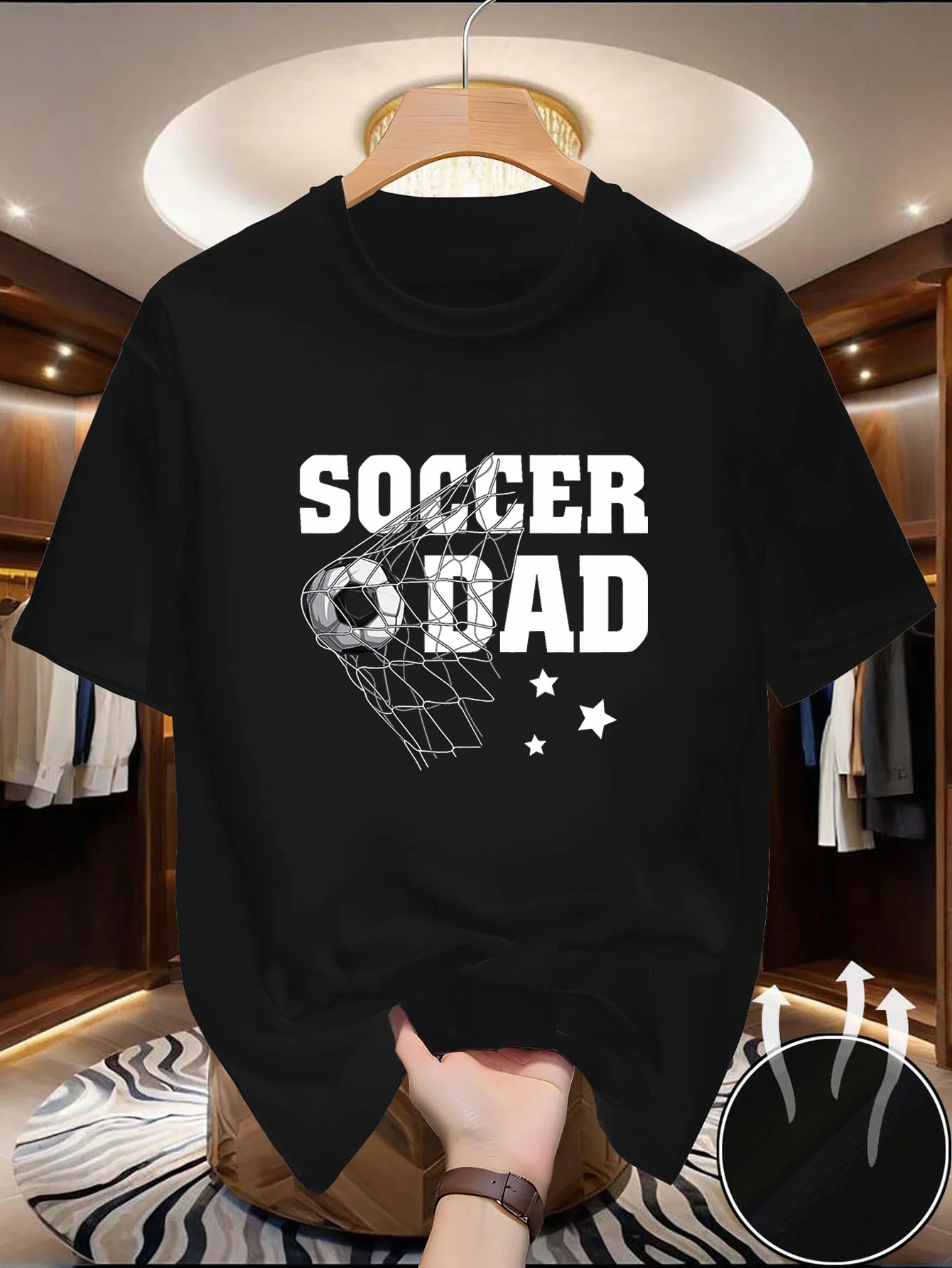 Men's Crew Neck Short Sleeve T-Shirt, High-Quality Material, Versatile for Daily Wear, Summer, Durable, Lightweight and Comfortt