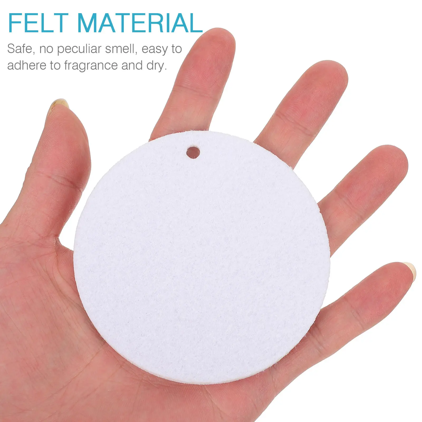 

1Set Car Sublimation Air Freshener Blank Felt Sheet Heat Transfer DIY Aroma Pads Sturdy Safe Sublimation Blanks Portable