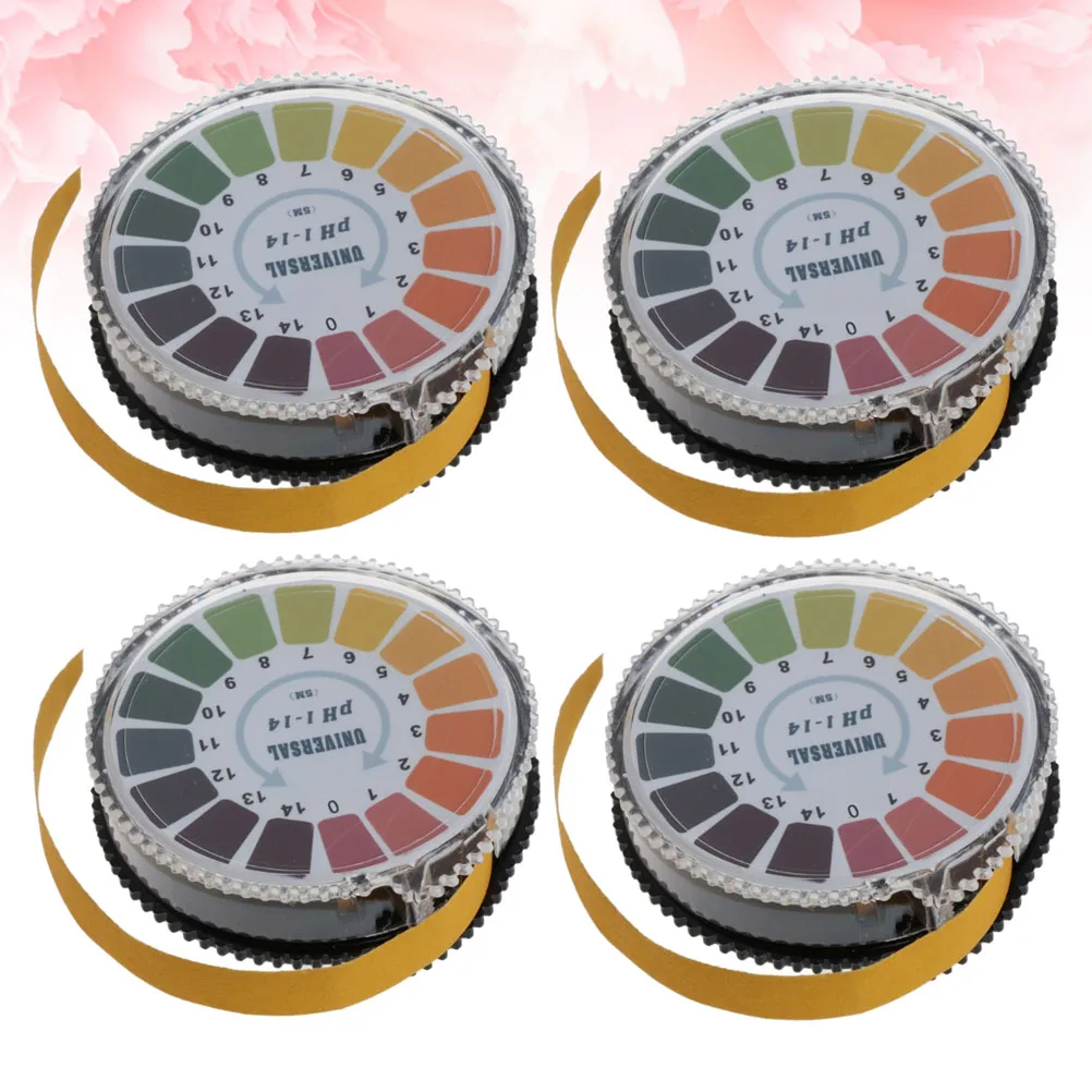 

4 Rolls PH Testing Paper Acid-base Strips 0-14 Precise pH Test Papers Long Lasting Outdoor Fast Results PH