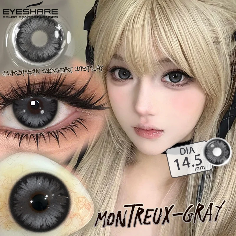 EYESHARE Farbige Kontaktlinsen für Cosplay Anime Lila Rosa Niedliche Kontaktlinsen Rote Linsen für Halloween Make-up Blaue Pupillen Y2K Linsen – Detail 31