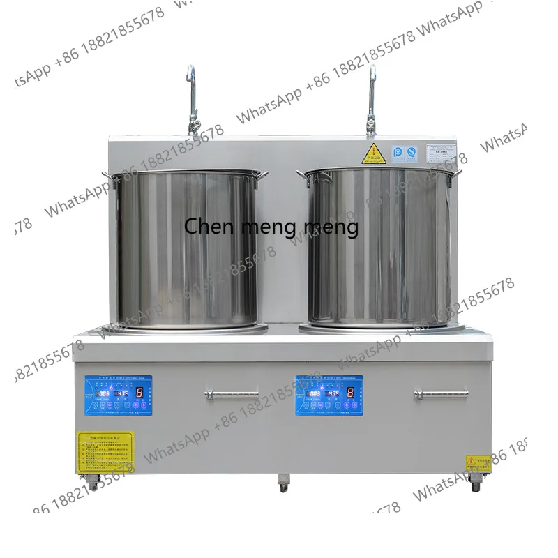 

Double head electromagnetic low soup stove, commercial binocular electromagnetic stove, electric dwarf flat head stove