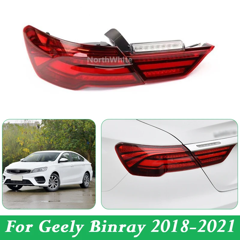 

Rear Tail Light Tail Lamp Assembly For Geely Binray 2018 2019 2020 2021 Brack Backup Light Waring Lamp