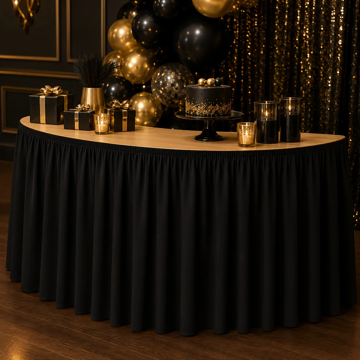 One tablecloth table skirt. Pure color surface. Matte texture. Simple and neutral basic pattern decoration.zyc