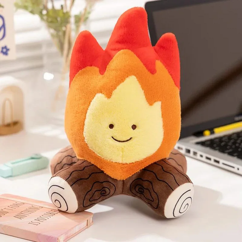 Almohada de felpa de la serie creativa de invierno, muñeco de peluche de hoguera, maíz, patata dulce con pierna, juguete divertido, cojín de sofá de fogata, decoración del hogar