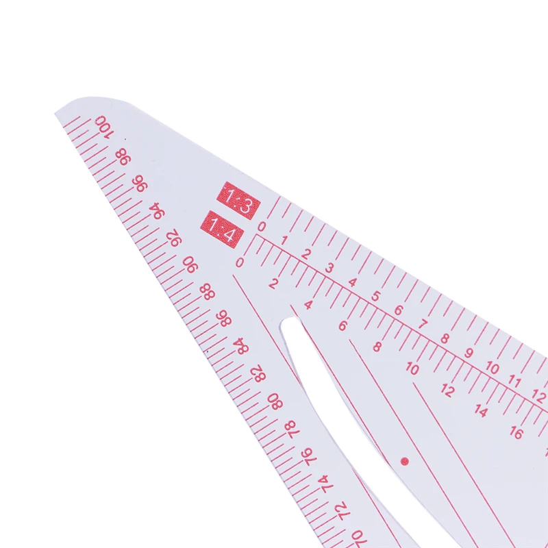 

R1WA Multi-function Triangular Scale Ruler Measure Plastic Dressmaking Tailor Sewing