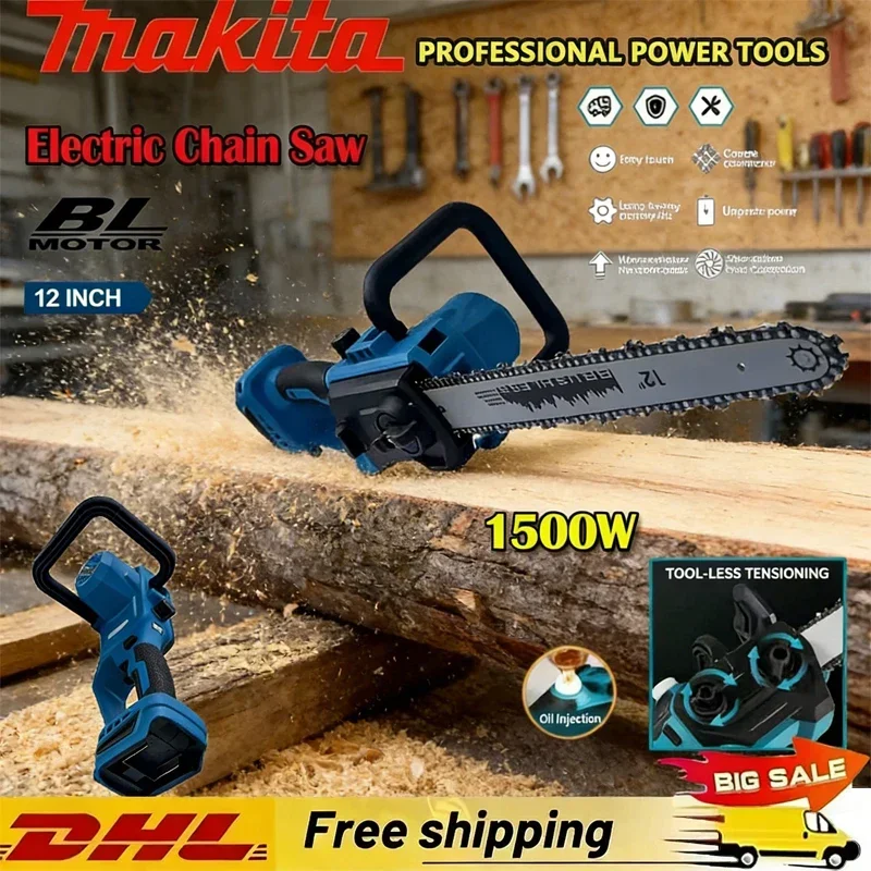 

Makita 12 Inch Brushless Chainsaw with Auto Oiler Cordless Electric Saw for Tree Cutting & Logging Wood Cutting