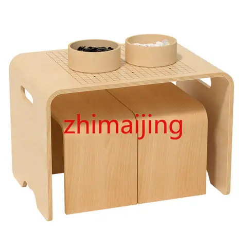 Custom 2024 New Arrival Preschool Wood Furniture Sets Chess Sensory Activity Play Table Backgammon Checker Table For Boys & Girl