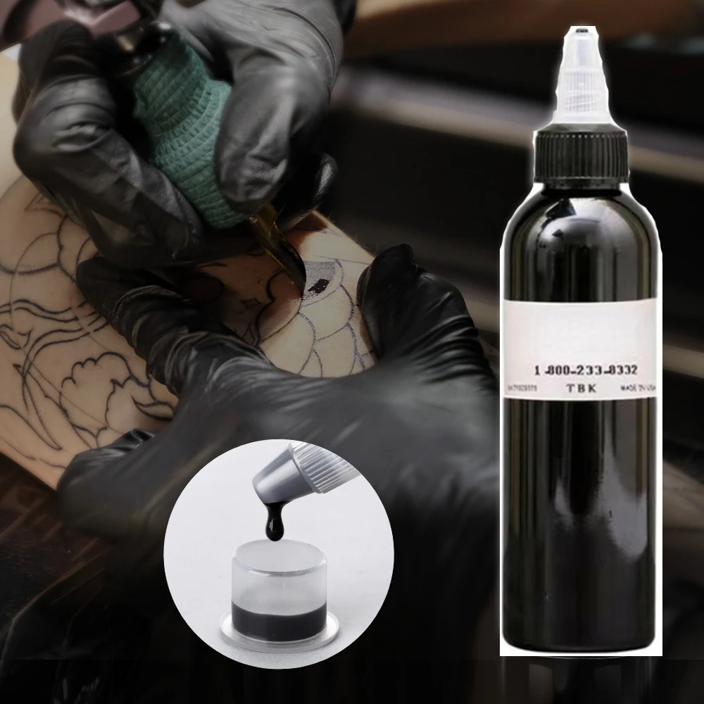 

30ml/60ml/90ml/120ml Black Tattoo Ink Pigment Professional DIY Tattoo Pigment Practice Tattoo Ink Body Art Tattoo Pigment