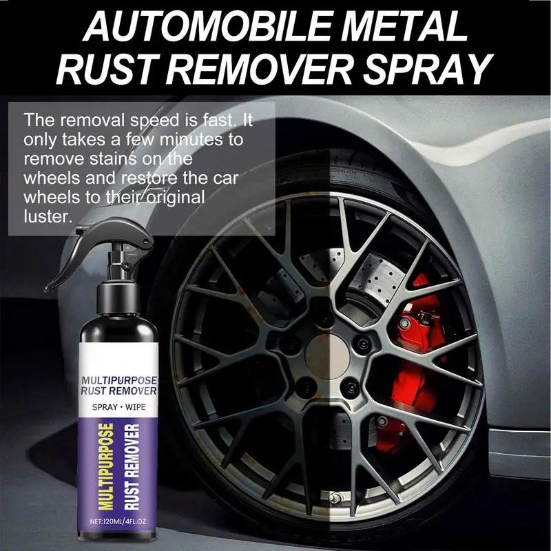 

Rust Remover Spray 120ml Car Lubricant Rust Removal Spray For Metal Multi-Functional Metal Cleaner And Conditioner For Car