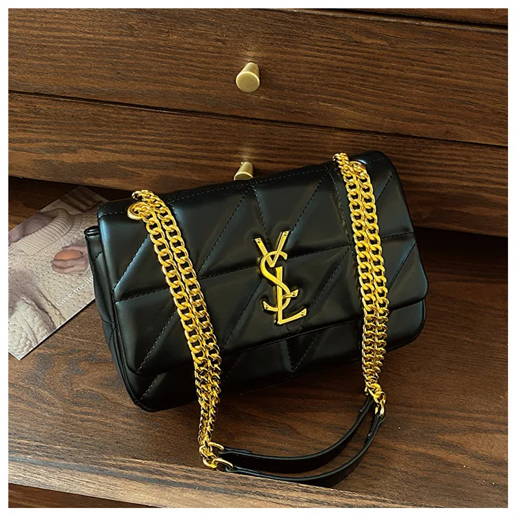 

Шикарная стеганая сумка через плечо, большая вместительная сумка для подмышек с цепочкой, многофункциональная сумка через плечо, стильная и универсальная