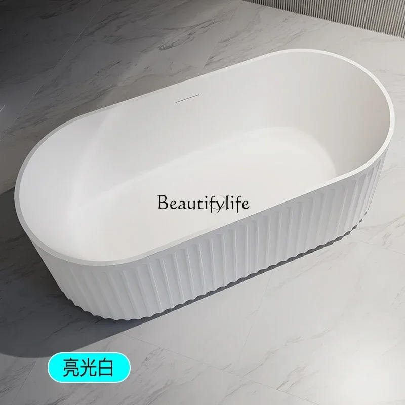 

FG28Acrylic bathtub household free-standing oval large-capacity hotel B & B adult bathtub