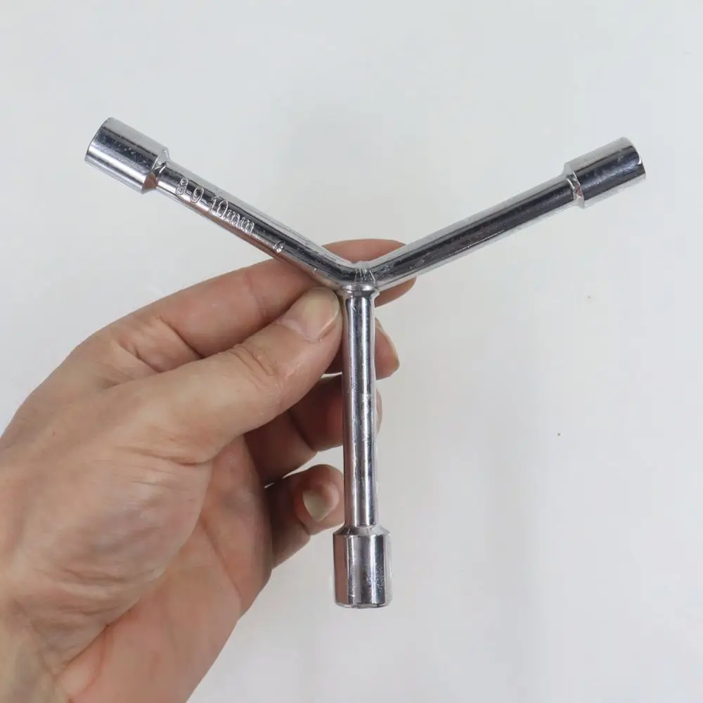 For For Jiente Y Type Socket Wrench High Carbon Steel Triple Head Spanner Multi Size Hand Tool Repair Equipment Compact Design