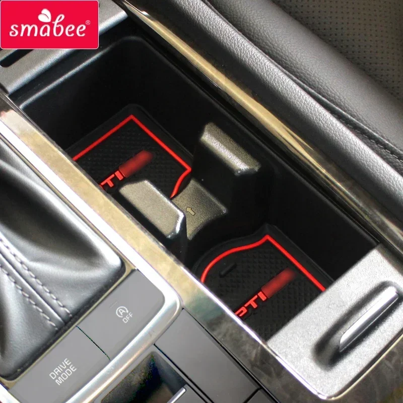 Anti-Slip Gate Slot Cup Mat For KIA Optima 2016 2017 2018 2019 JF 4th Gen mk4 K5 SW Door Groove Pad Accessories