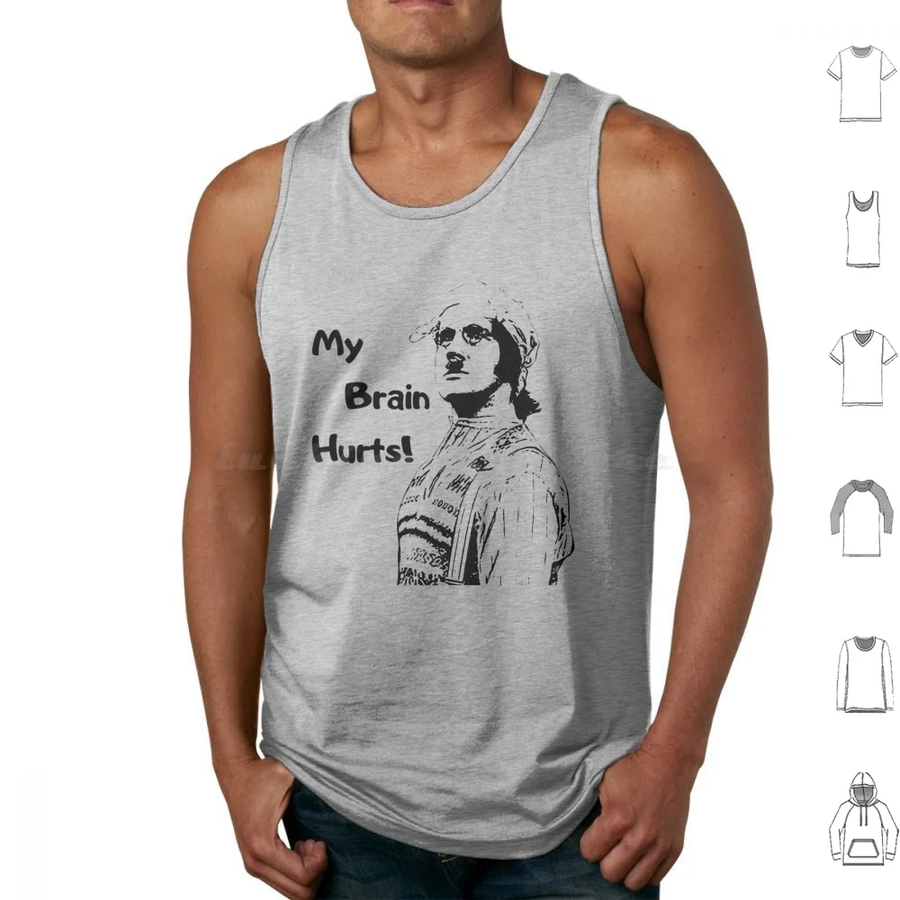 My Brain Hurts! ( Black ) Tank Tops Vest Sleeveless Monty Python Holy Grail Python Funny Monty Comedy Monty Python And The