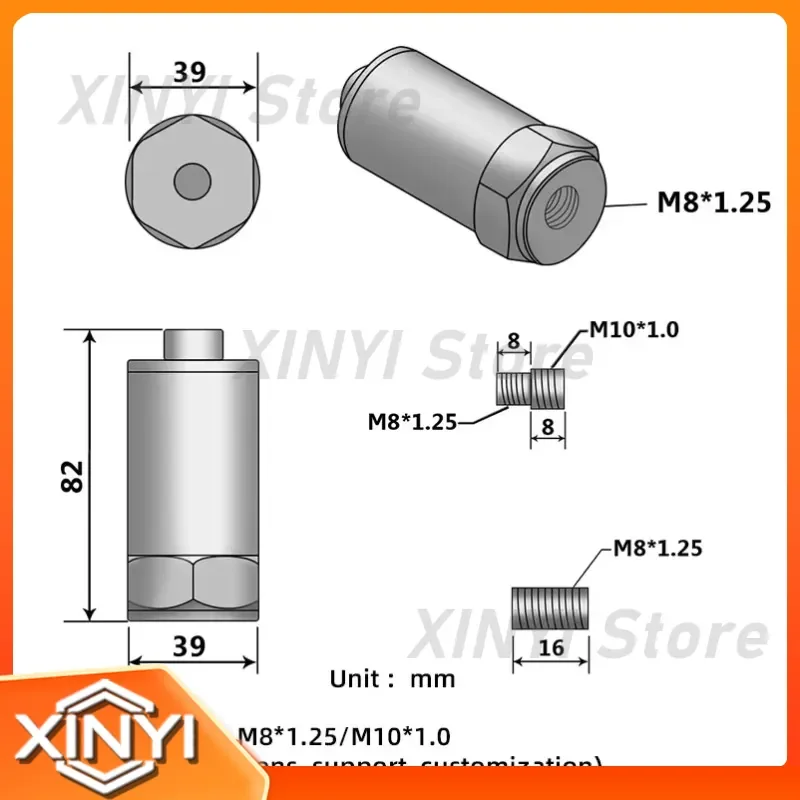 for Kehao Industrial Analog Accelerometer Vibration Sensor Transmitter 0-20mm/s 0-500um Integrated Wholesale