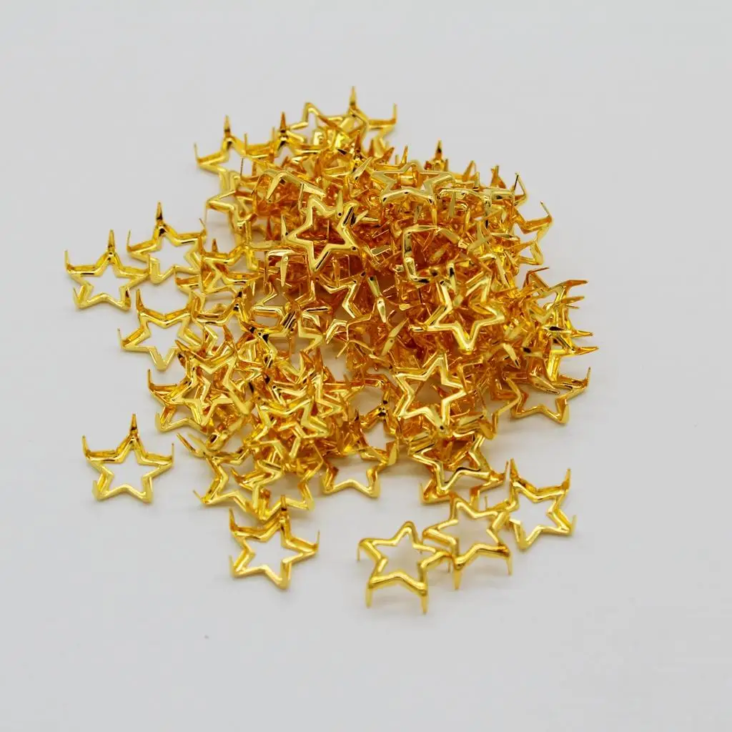 Alloy Star Rivet Studs Leather Studs Pentagram Claw Nailheads Decorative Nails Kit for DIY Leathercraft Bracelets Shoes Hats