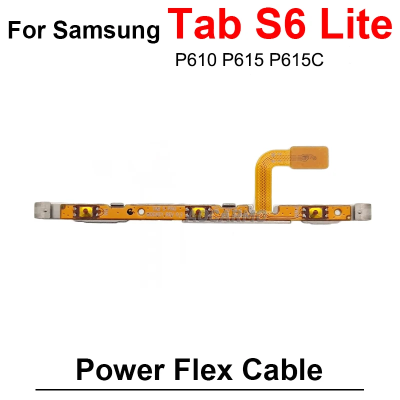 For Samsung Galaxy Tab S6 Lite P610 P615 Power On /Off Volume Flex Cable Replacement Parts SM-615