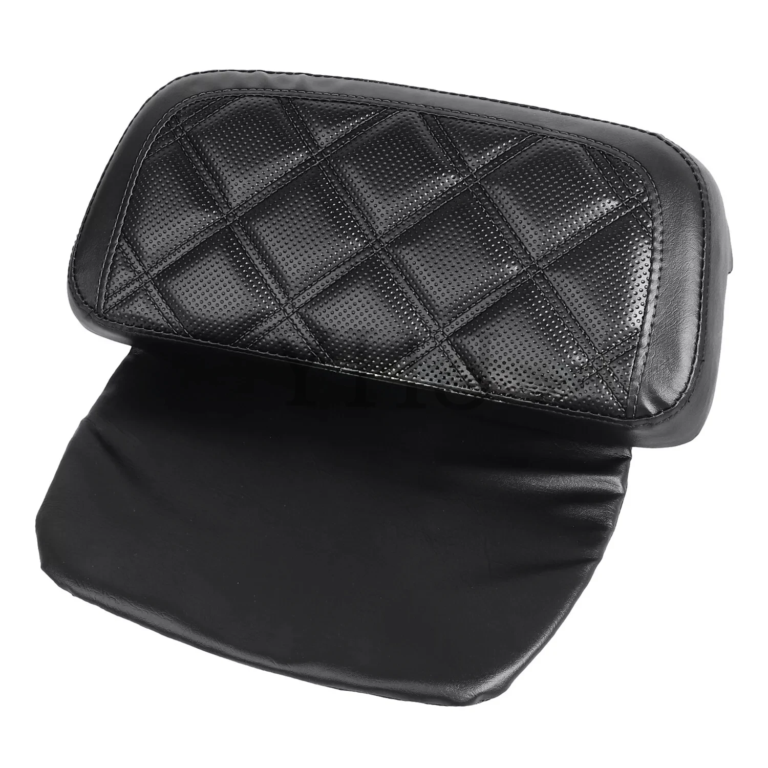 

Motorcycle Razor Chopped Tour Pak Pack Trunk Backrest Pad For Harley Touring Street Tri Glide Road King 2014-Up Black PU Leather