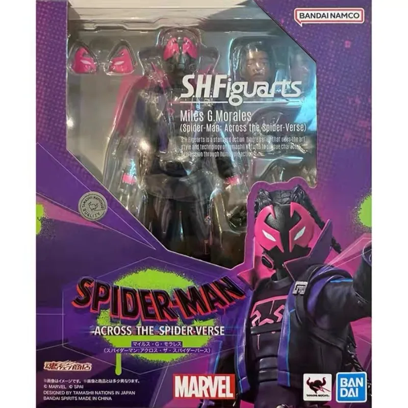 

In Stock Original Bandai SHF American Series Spider Punk (Spider-Man: Across The Universe) Movable Doll Model Gift Collection