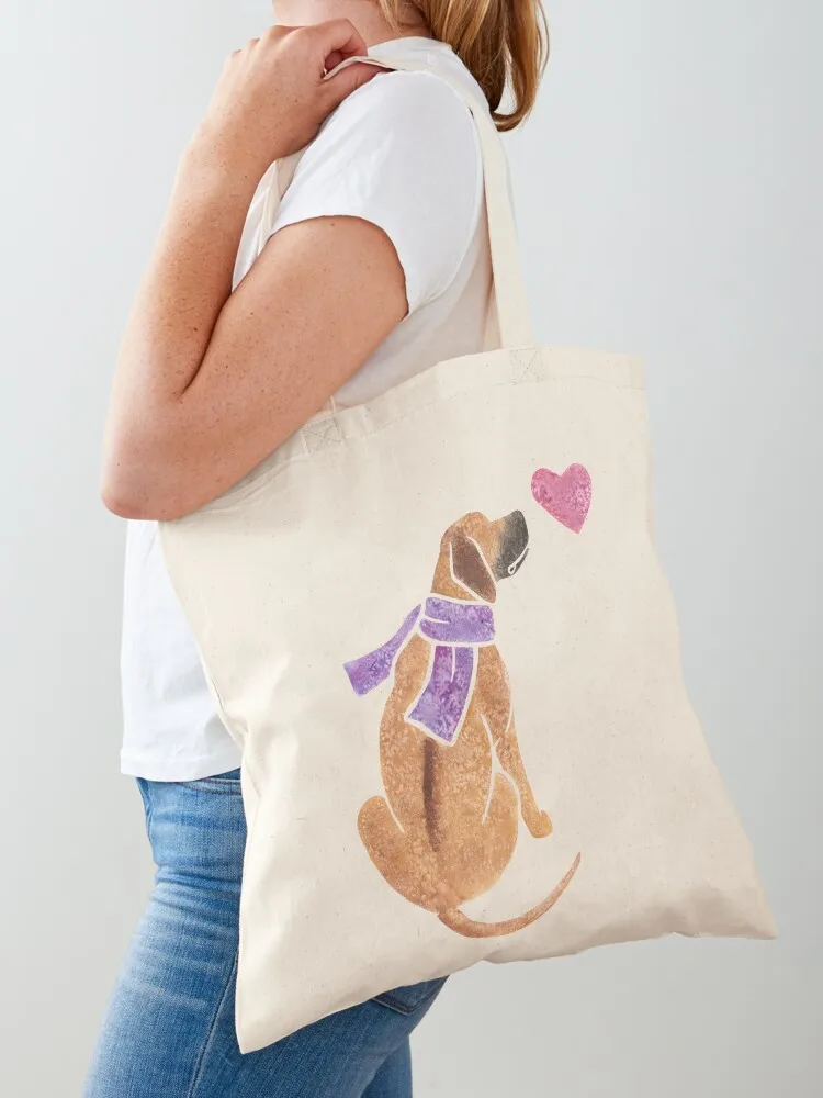 Watercolour Rhodesian Ridgeback Tote Bag shopping trolley bag foldable reusable bag Shopping bags