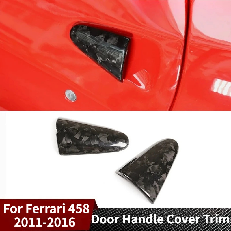 

Для Ferrari 458 2011-2016: Накладки на внешние ручки из настоящего сухого карбона, детали и аксессуары для внешней отделки автомобиля