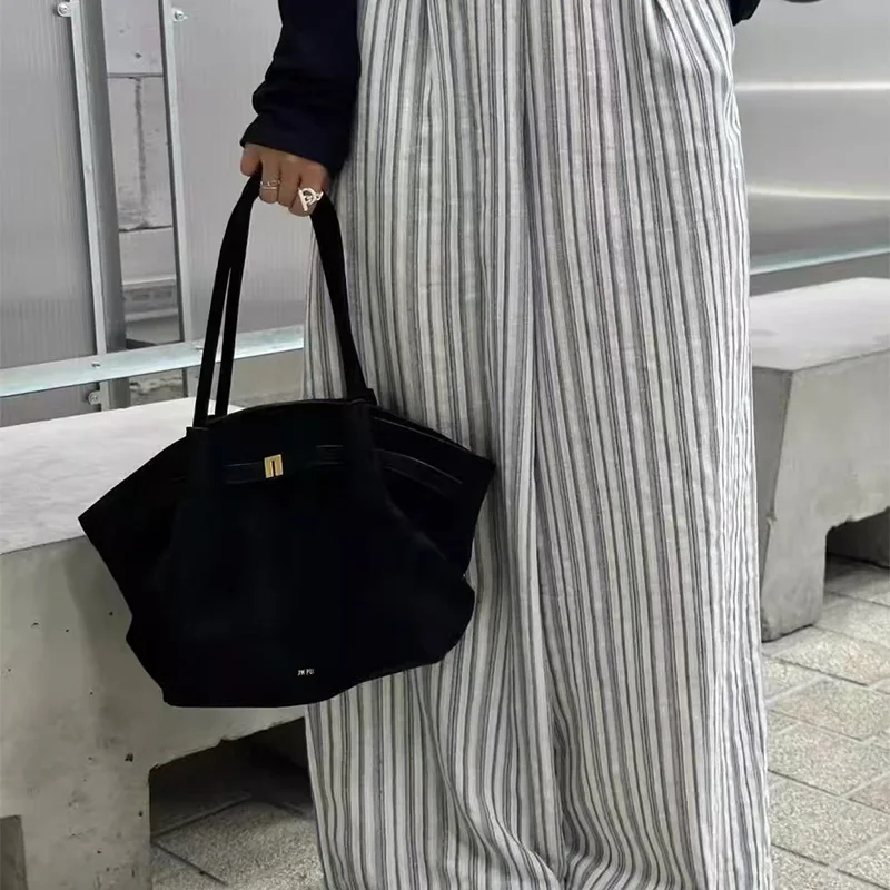 حقيبة زلابية كبيرة ذات سعة كبيرة للركاب من الجلد، حقيبة كروس جديدة بكتف واحد، حقيبة حمل #6