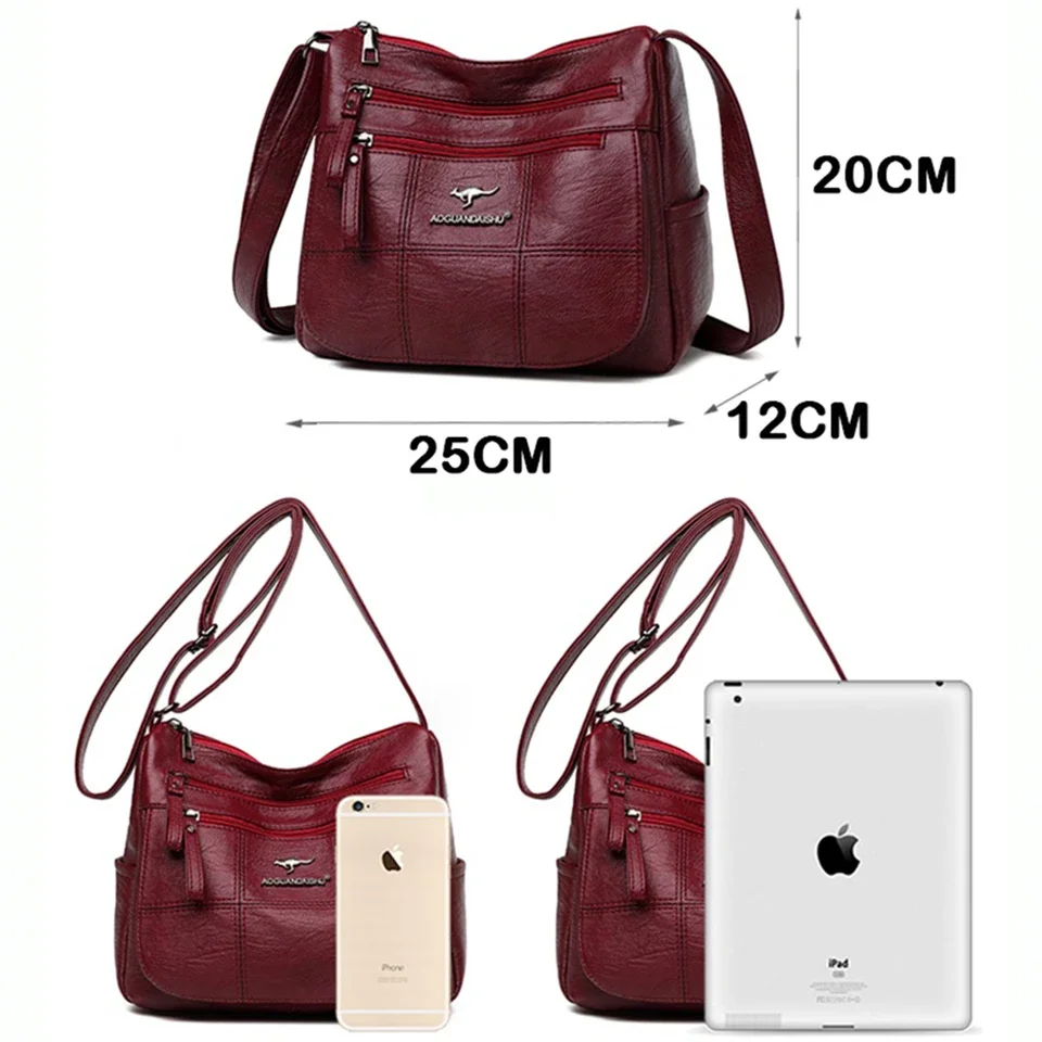 Soft PU Leather Luxury Purses and Handbags Women Bags Designer Big Capacity Shoulder Crossbody Bag for Women 2024 Sac A Main New