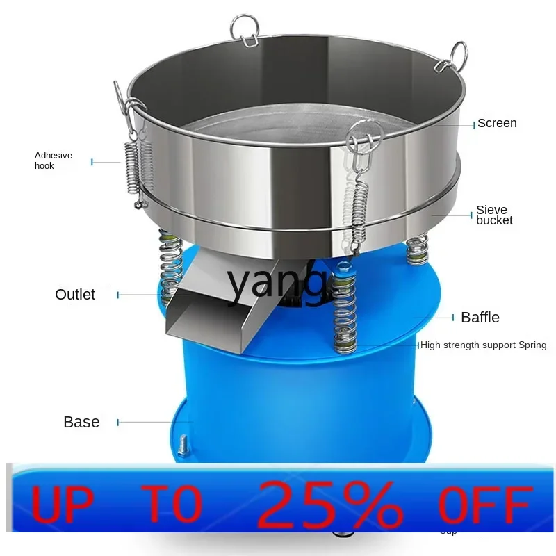 

LH small stainless steel vibrating screen electrostatic spraying powder screen