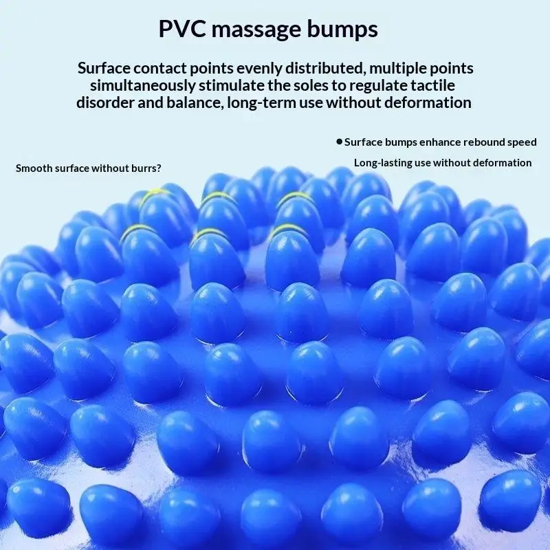 Kids Sensory Massage Stepping Stones Durian Shaped Non-Slip Balance Training Toys for Coordination Improvement Play