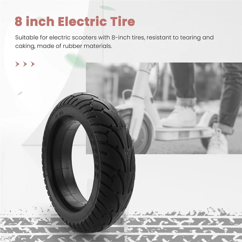 

2PCS 8 Inch Electric Scooter Tire 200X50 Solid Tire Rear Tire Replacement Parts Accessories For Speedway RUIMA Mini 4 PRO
