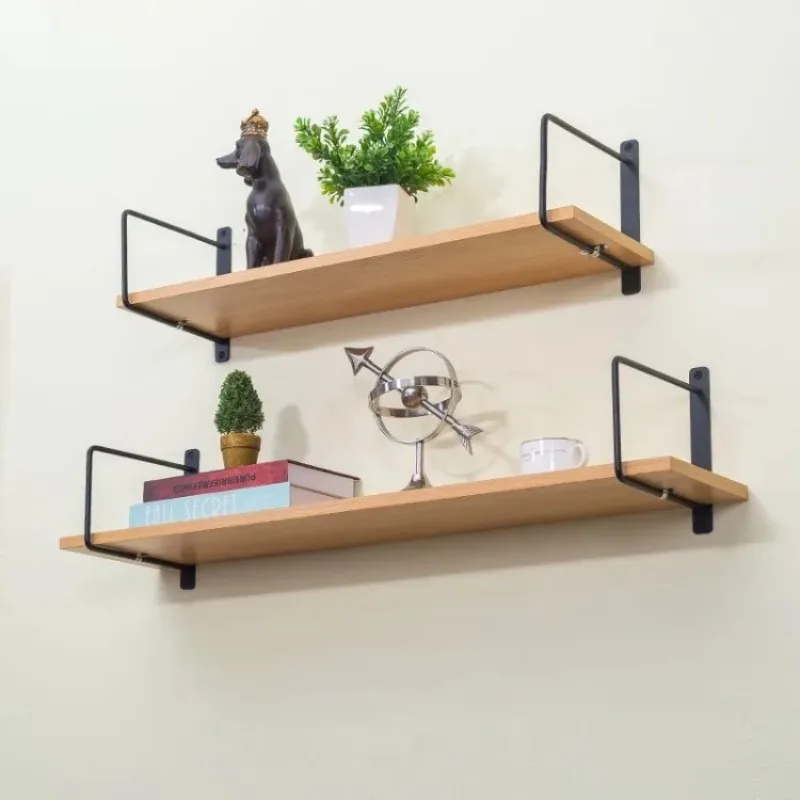 Retro Storage Bracket Floating Shelf  Wall Decor Home Decor DIY Wall Mounted Plate Brackets Home Furnishings Cloth Hanger